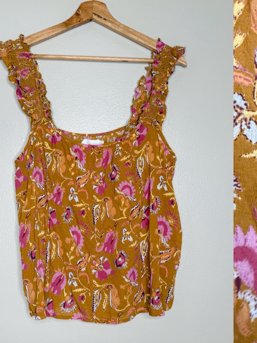XiRENA Dev Floral Tank Top in Sunset sz S - Picture 4 of 13